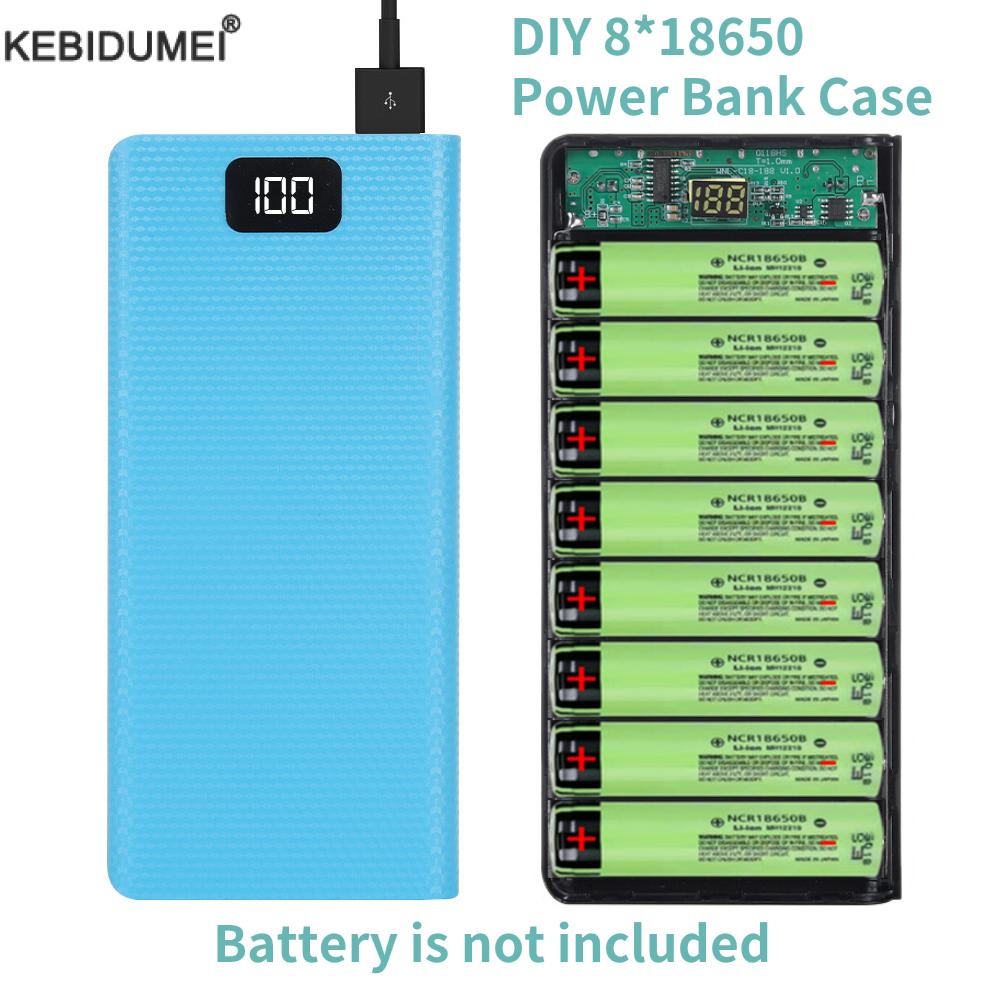Portable Charger 20000Mah - DIY 8*18650 배터리 보조베터리 케이스 20000mAh