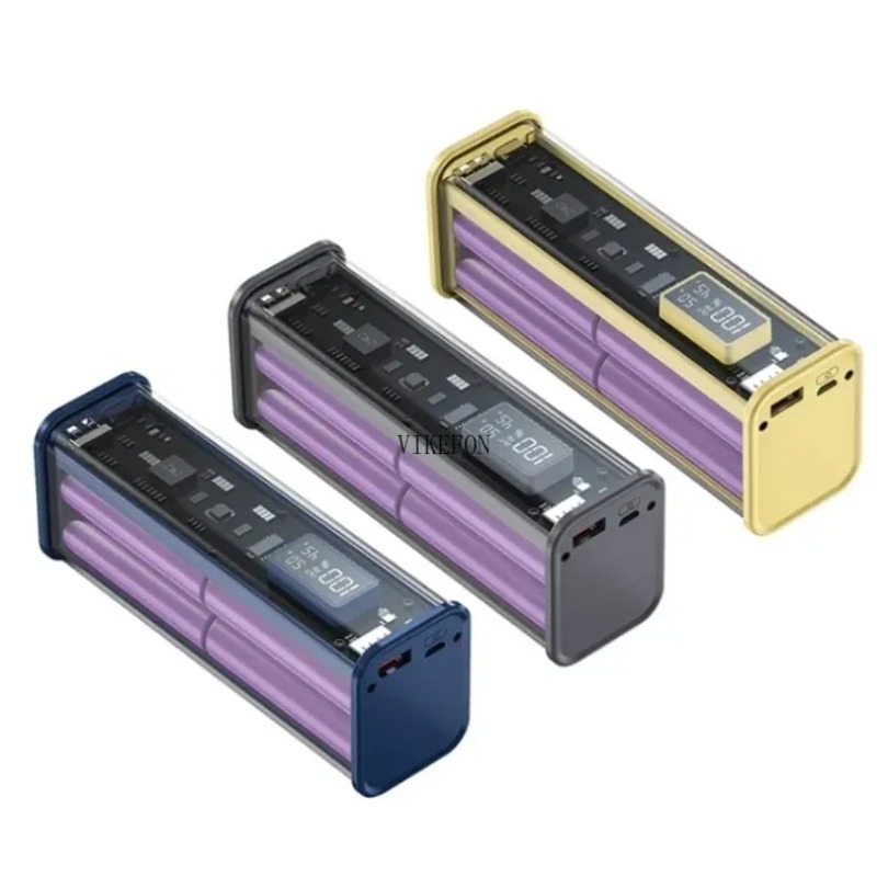 Portable Charger 20000Mah - 22.5W DIY 배터리 충전기 케이스 투명