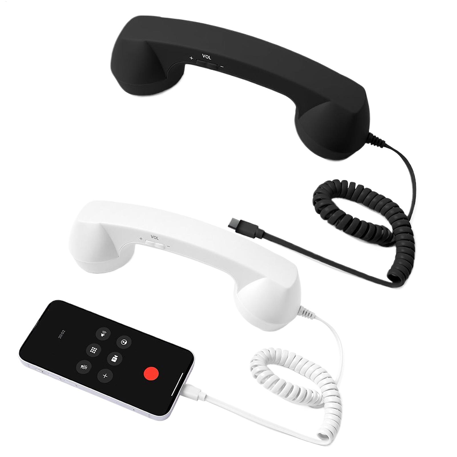 Retro Handset Phone - 레트로 전화기 핸드셋 타입-C 레트로 클래식