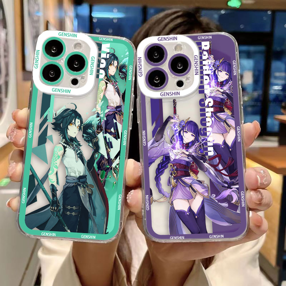 Led Flash Case - 겐신 임팩트 야에 셴헤 투명 폰