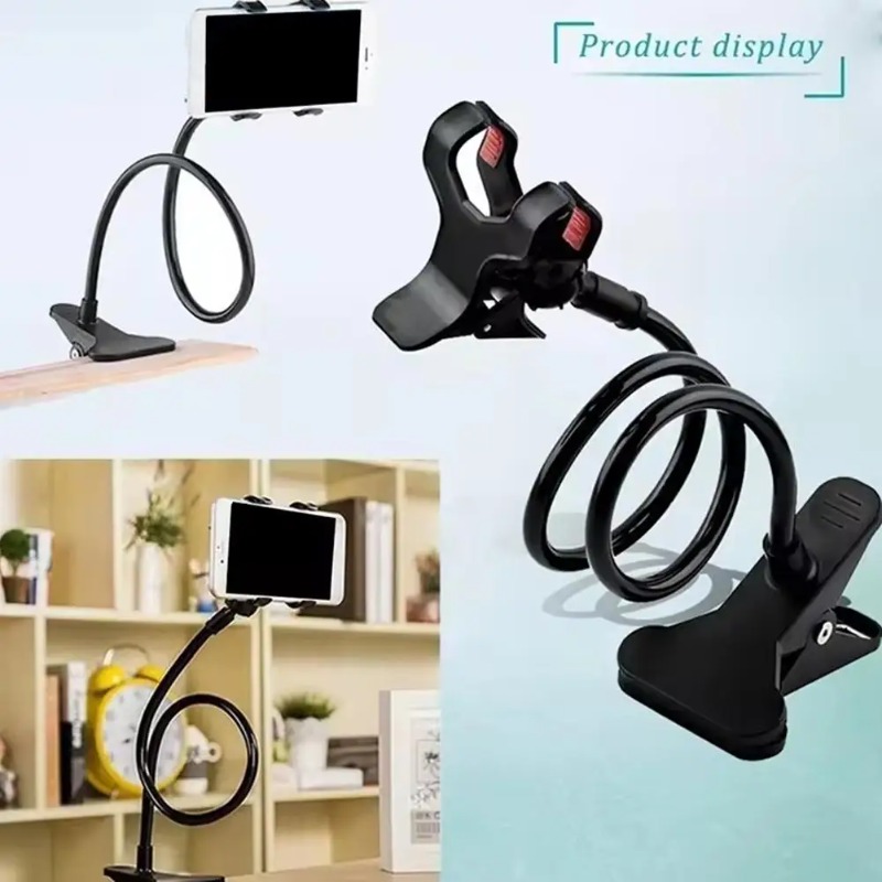 Desk Phone Stand - 구즈넥 핸드폰 거치대 (침대/책상용) 360도 조절