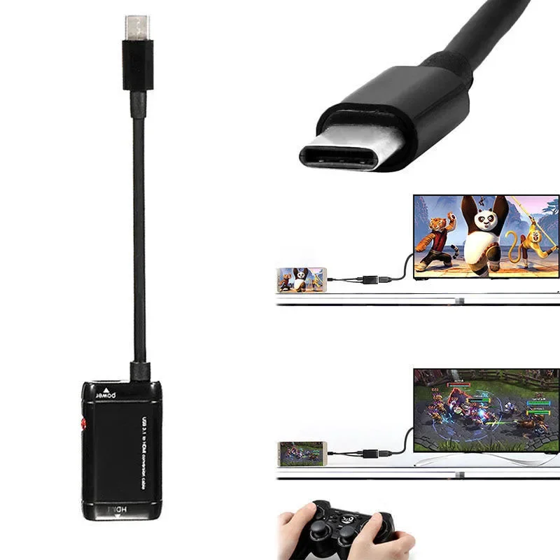 Hdmi Phone Adapter - USB-C 유형 C 남성 HDMI 호환