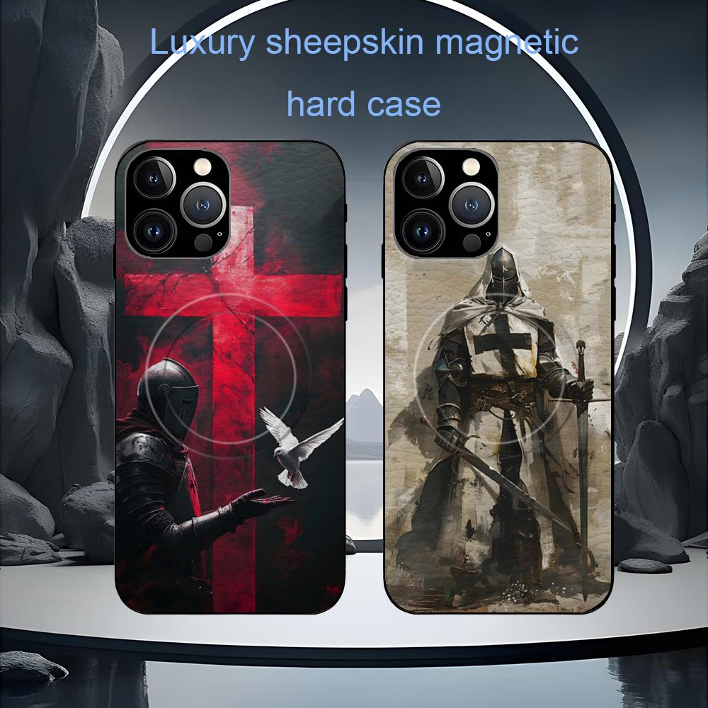 Retro Handset Phone - Cool Knights Templar 레트로 전화 케이스