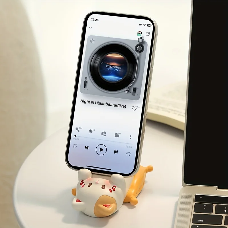 귀여운 만화 고양이 데스크탑 장식품, 전화 거치대, 창 - Desk Phone Stand review and price