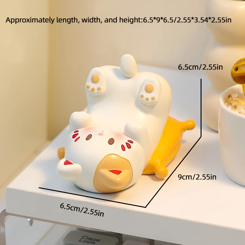 귀여운 만화 고양이 데스크탑 장식품, 전화 거치대, 창 - Desk Phone Stand review and price