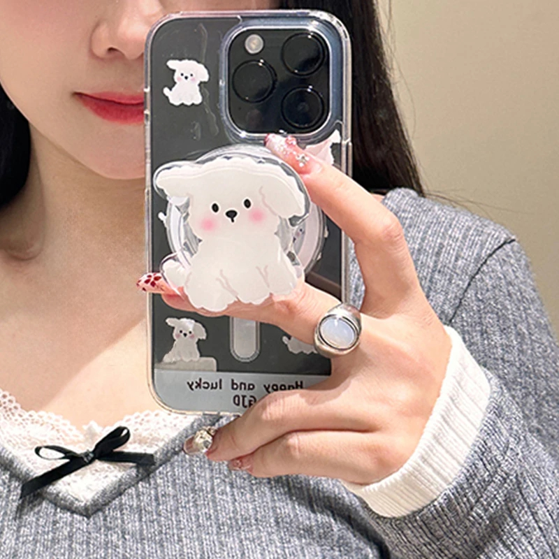 한국 Magsafe 자기 전화 그립에 대 한 귀여운 흰 - Pop Socket Grip review and price