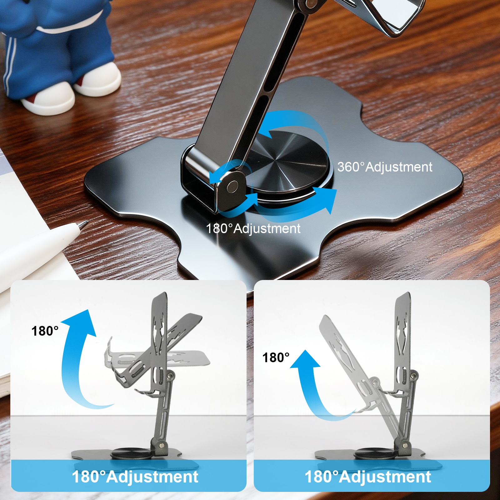범용 알루미늄 합금 접이식 데스크폰 홀더 스탠드 모바일 - Desk Phone Stand review and price