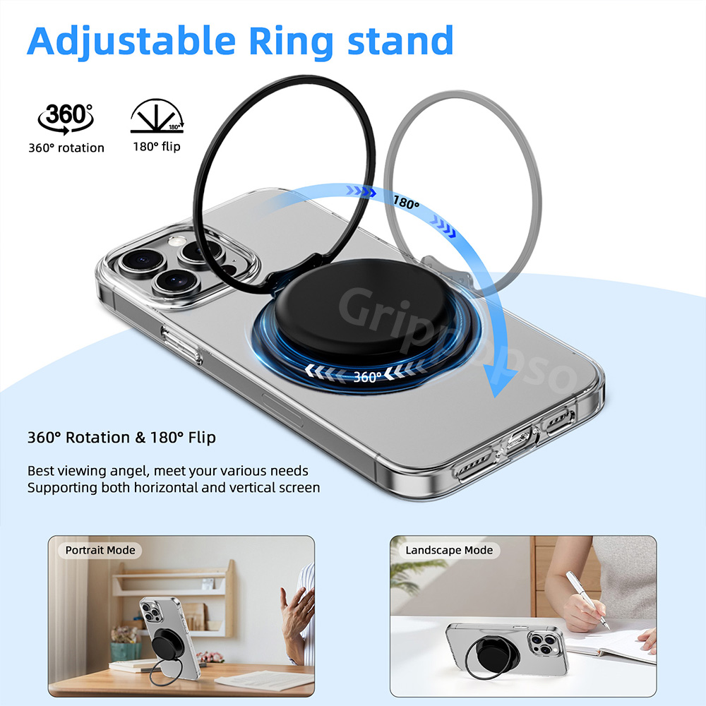 Grippopso 휴대폰 손가락 거치대 소켓, 마그네틱 - Pop Socket Grip review and price