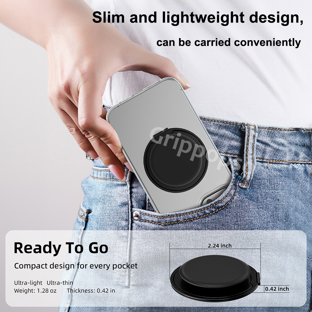 Grippopso 휴대폰 손가락 거치대 소켓, 마그네틱 - Pop Socket Grip review and price