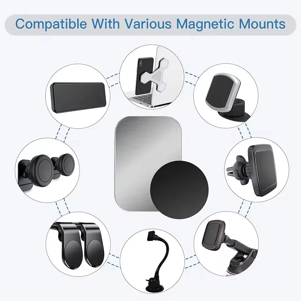 자석식 차량용 휴대폰 거치대용 금속판 디스크, 얇은 철 - Desk Phone Stand review and price