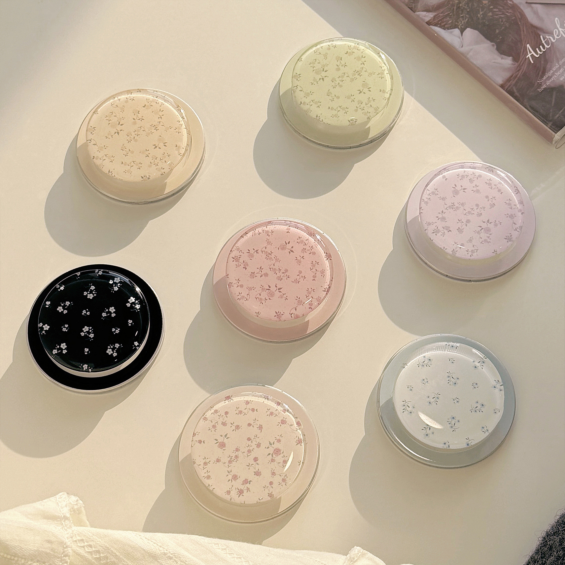 한국 꽃무늬 자석 그립 접이식 손가락 링 그립톡 폰 홀 - Pop Socket Grip review and price