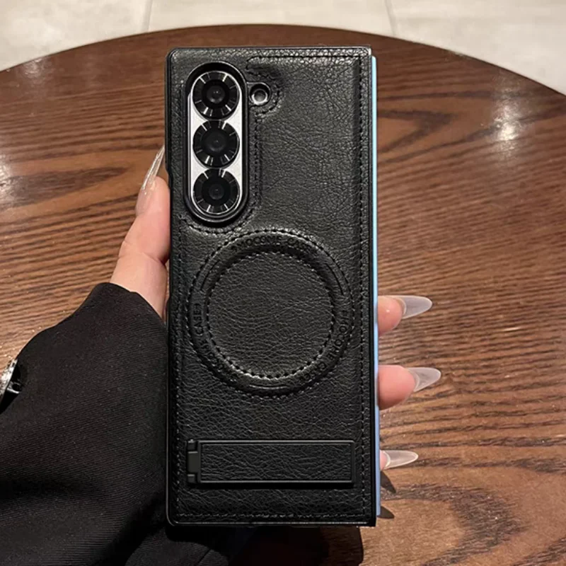 레트로 가죽 숨겨진 삼각대 폰 케이스 삼성 갤럭시 Z  - Retro Handset Phone review and price