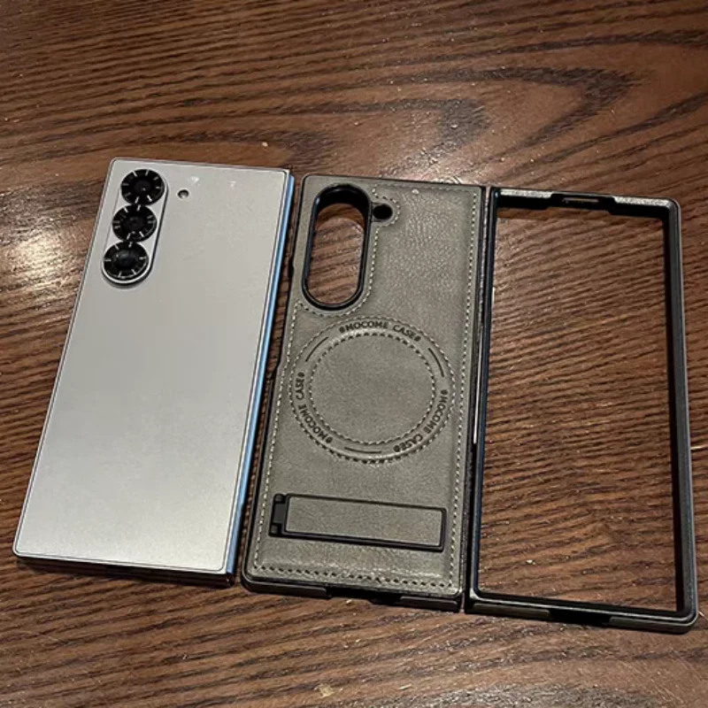 레트로 가죽 숨겨진 삼각대 폰 케이스 삼성 갤럭시 Z  - Retro Handset Phone review and price