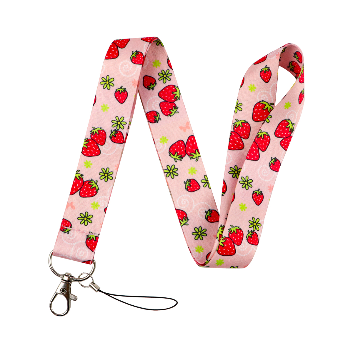 과일 딸기 매는 밧줄 키 체인 넥 스트랩 키 ID 카드 - Neck Hanging Phone Holder review and price