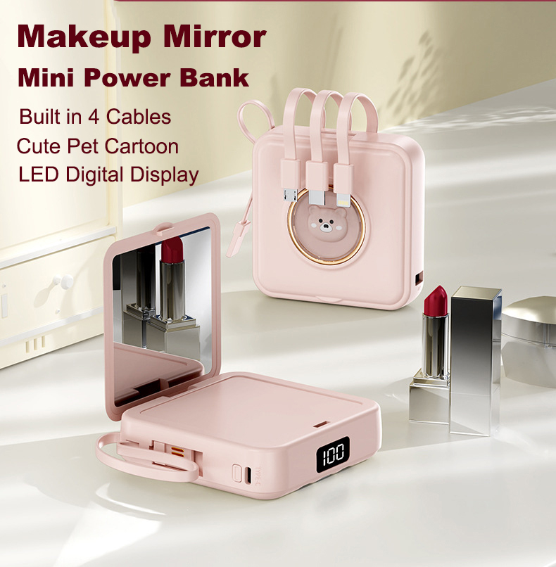 20000mAh 미니 파워뱅크 내장형 4 케이블 휴대용 - Portable Charger 20000Mah review and price