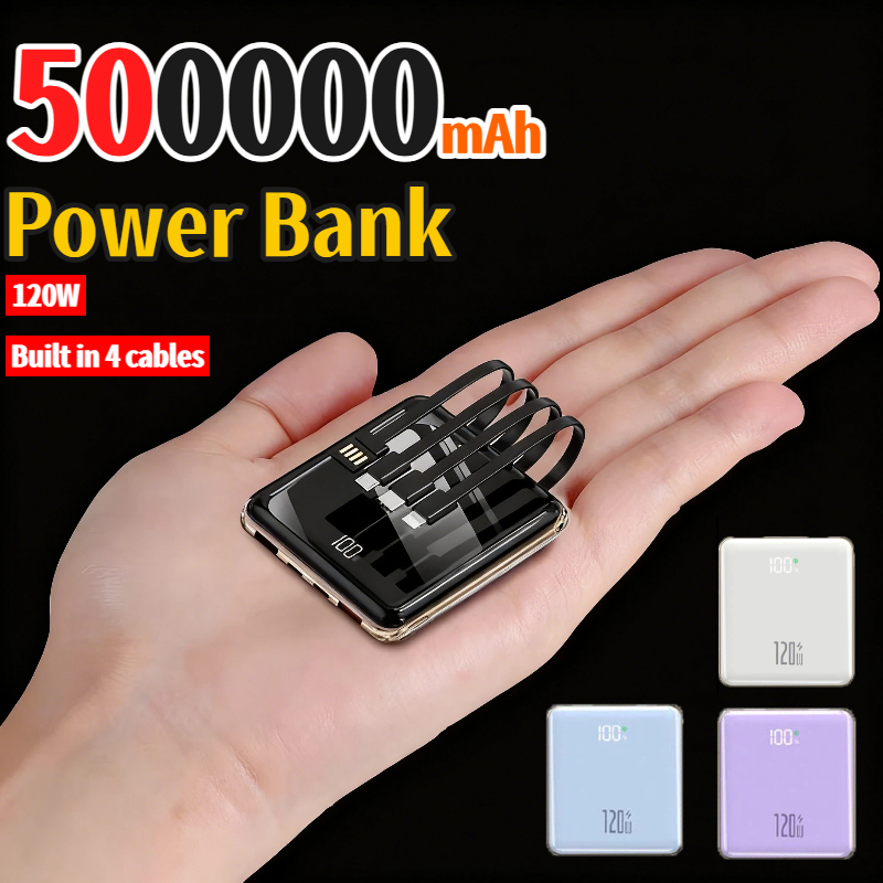 신제품 500000mAh 미니 파워뱅크 내장형 4개 케 - Portable Charger 20000Mah review and price
