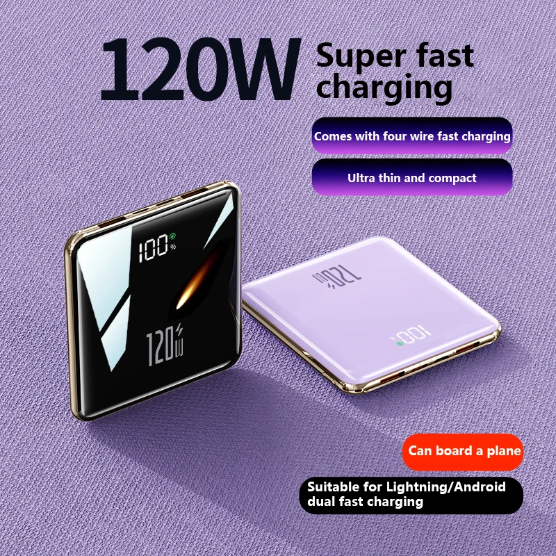 신제품 500000mAh 미니 파워뱅크 내장형 4개 케 - Portable Charger 20000Mah review and price