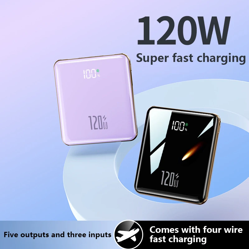 신제품 500000mAh 미니 파워뱅크 내장형 4개 케 - Portable Charger 20000Mah review and price