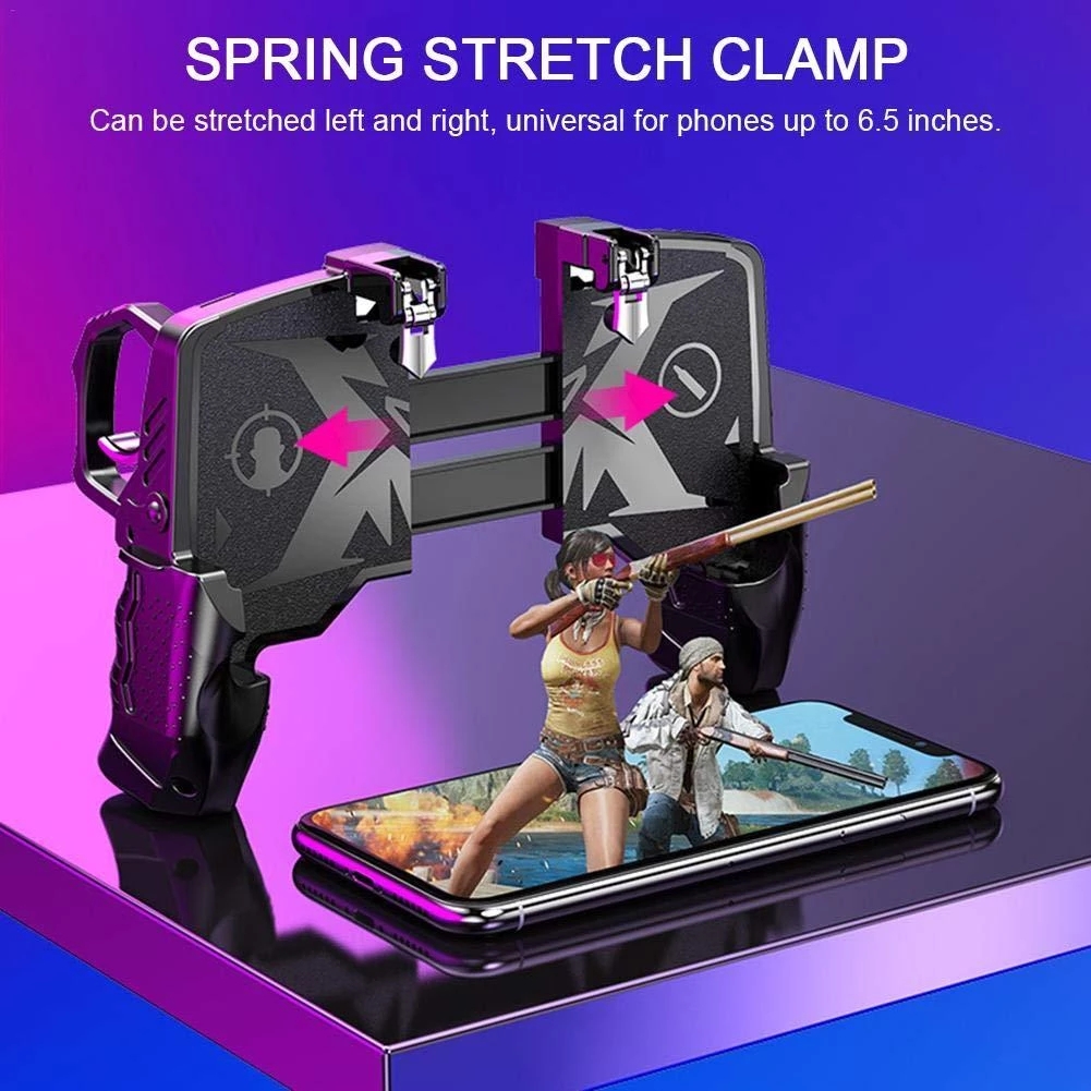 휴대 전화 게임 패드 조이스틱 용 트리거 프리 파이어  - Gaming Trigger Phone review and price