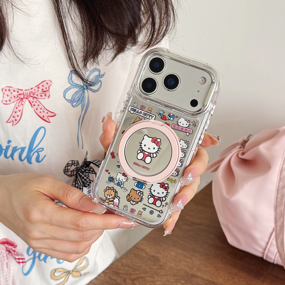 산리오 헬로키티 보우 360 ° 회전식 스탠드 메이크업 - Phone Kickstand Ring review and price