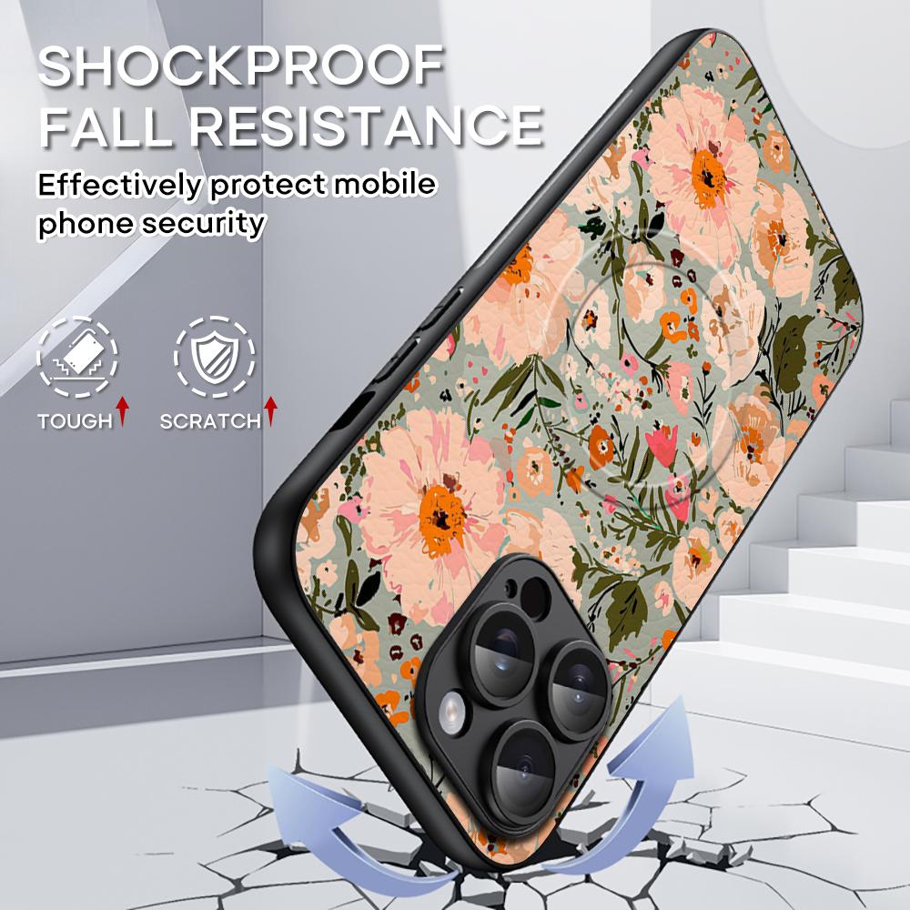 아트 레트로 플로럴 패턴 페인팅 디자인 아이폰 16 1 - Retro Handset Phone review and price
