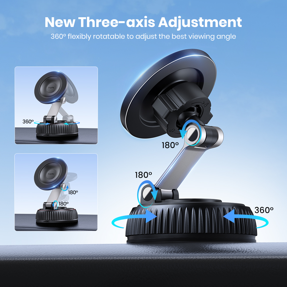 TOPK 마그네틱 차량용 폰 거치대 접이식 마그세이프  - Desk Phone Stand review and price