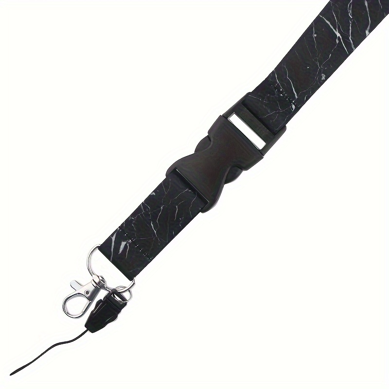 휴대 전화 끈 패션 블랙 대리석 버클 목 스트랩 키 체 - Neck Hanging Phone Holder review and price