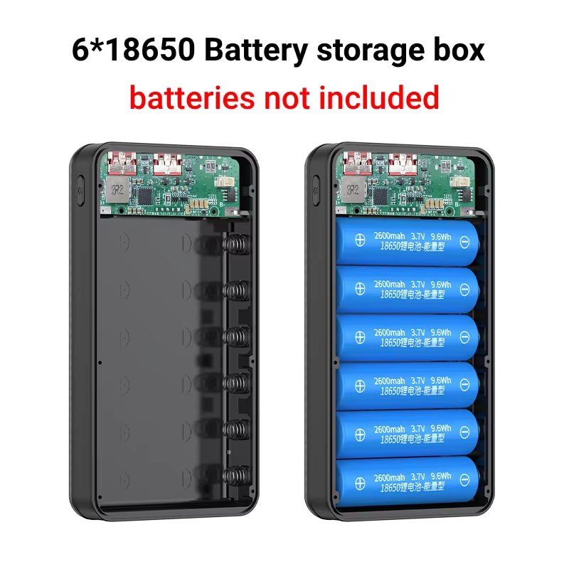 KEBIDUMEI DIY 6*18650 배터리 보조베터 - Led Flash Case review and price