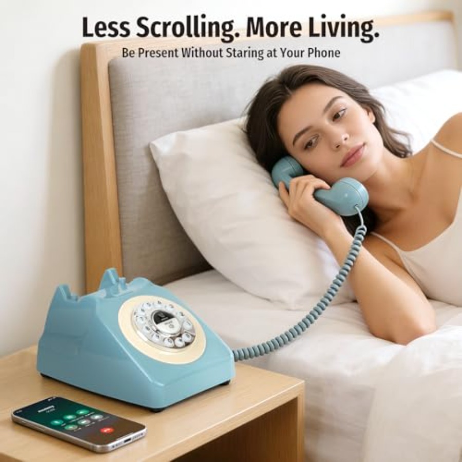 블루투스 유선 전화기 (핸드셋 및 스피커폰 포함) 레트 - Retro Handset Phone review and price