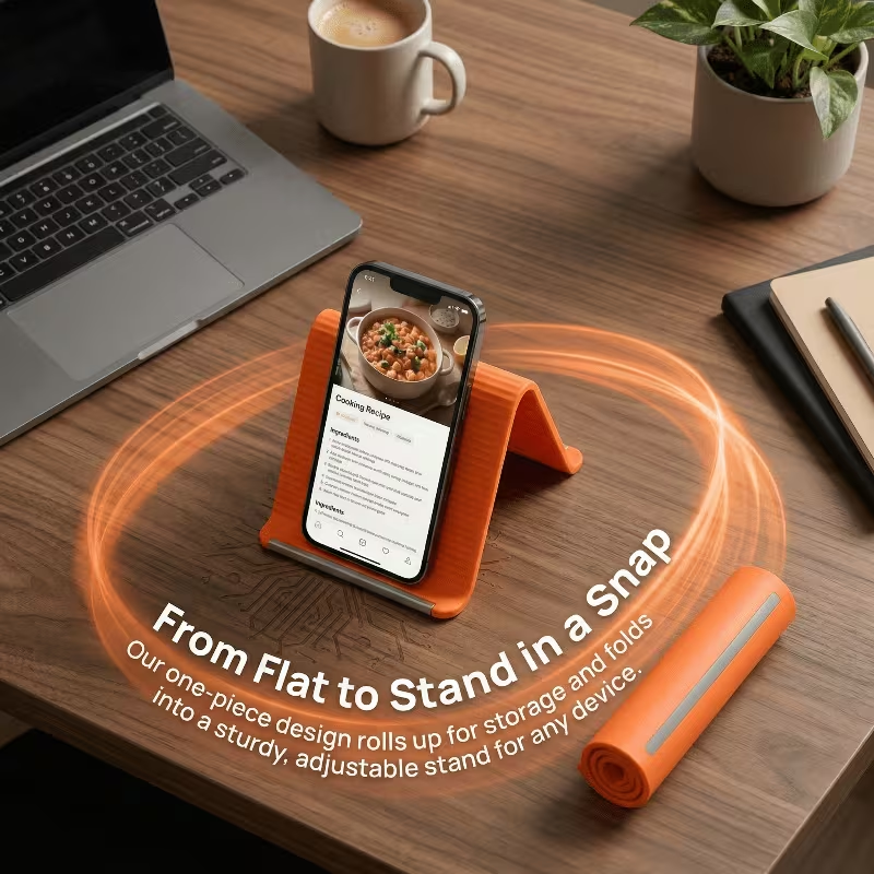 창의적인 변형 가능한 실리콘 휴대폰 거치대, 유연한 접 - Desk Phone Stand review and price