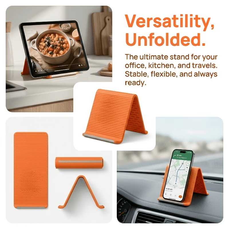 창의적인 변형 가능한 실리콘 휴대폰 거치대, 유연한 접 - Desk Phone Stand review and price