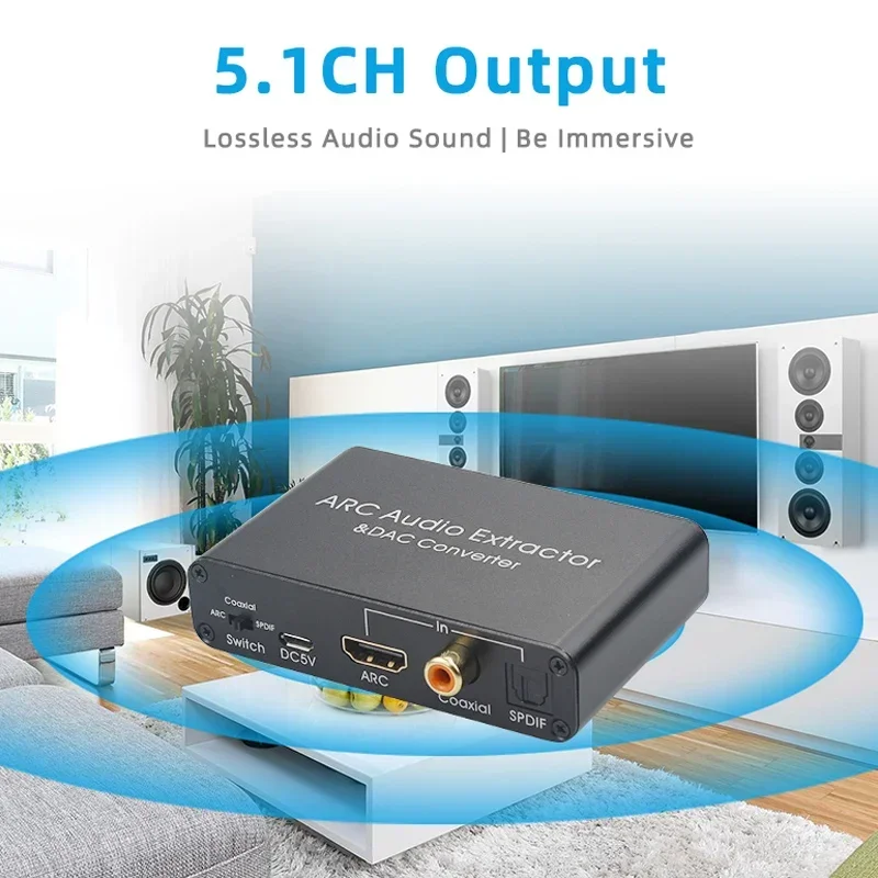 ARC 오디오 어댑터, HDMI 호환 오디오 추출기,  - Hdmi Phone Adapter review and price