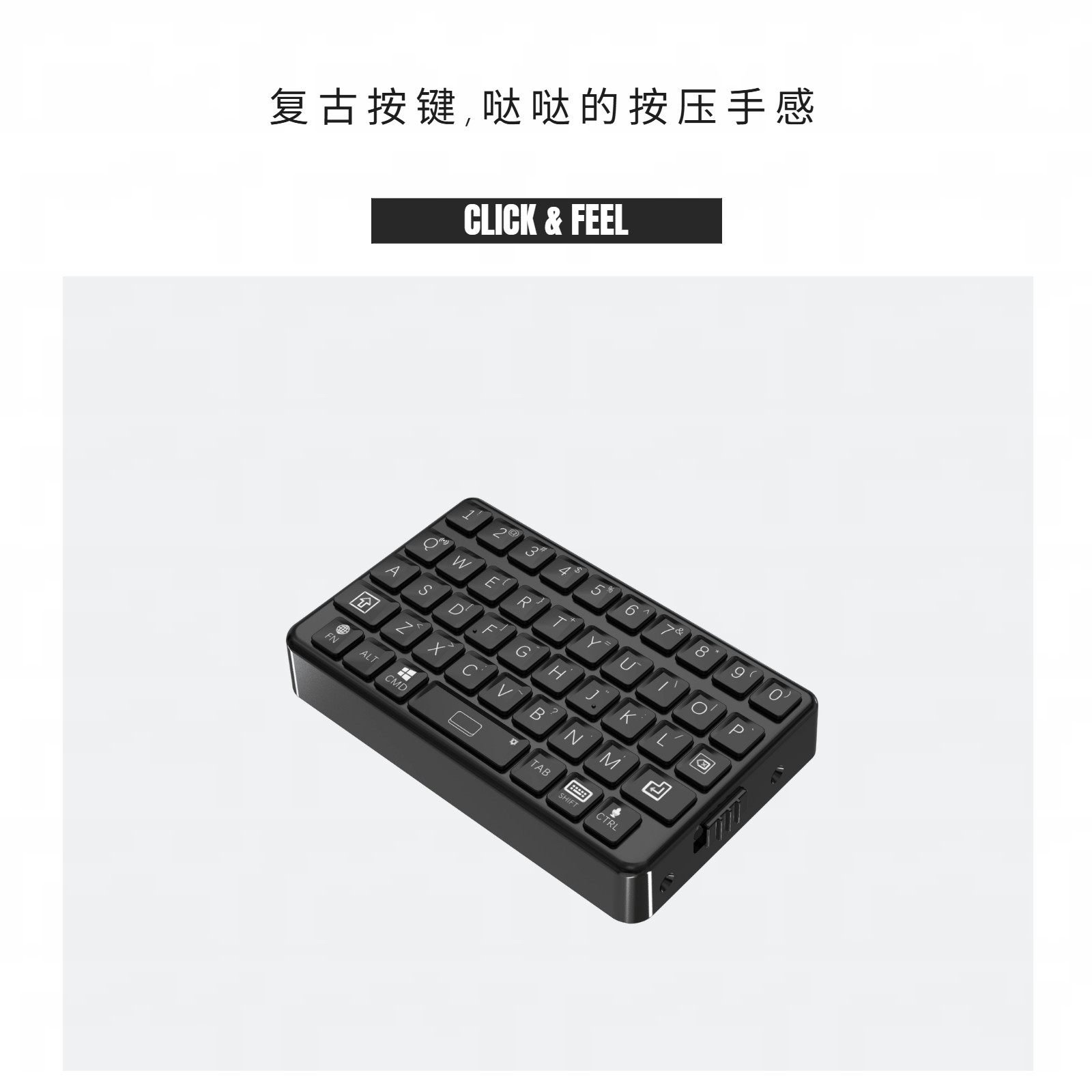 EXknight 레트로 미니 키보드 블루투스 터치패드  - Retro Handset Phone review and price