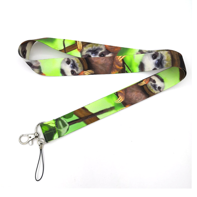 진짜 동물 나무 늘보 애니메이션 끈 배지 홀더 ID 카 - Neck Hanging Phone Holder review and price
