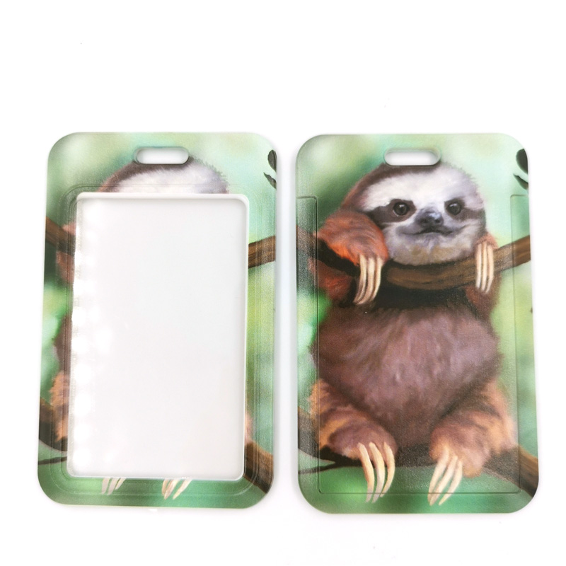 진짜 동물 나무 늘보 애니메이션 끈 배지 홀더 ID 카 - Neck Hanging Phone Holder review and price