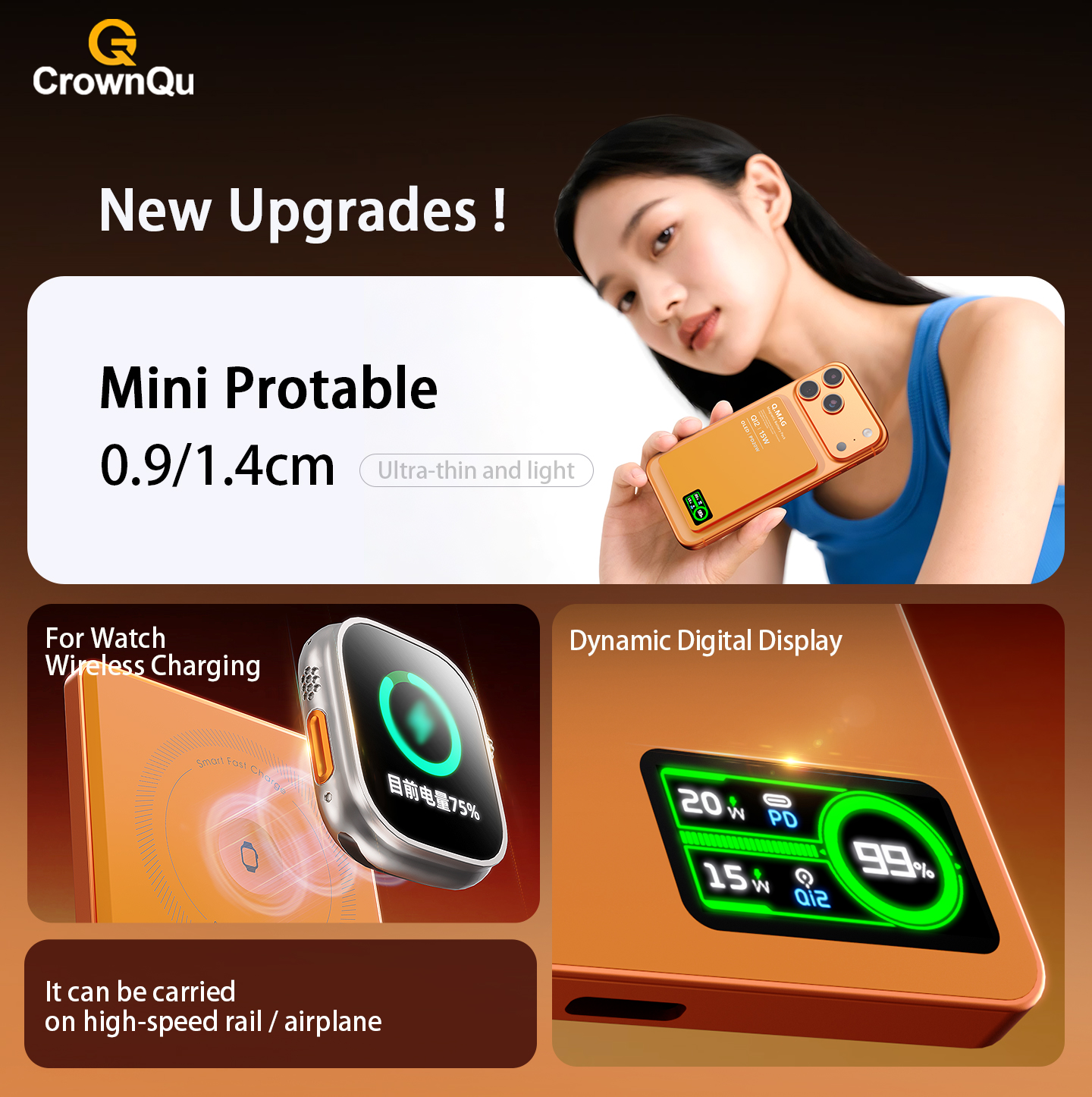 자석식 무선 보조배터리 Qi 2.1 USB-C 고속 충 - Portable Charger 20000Mah review and price