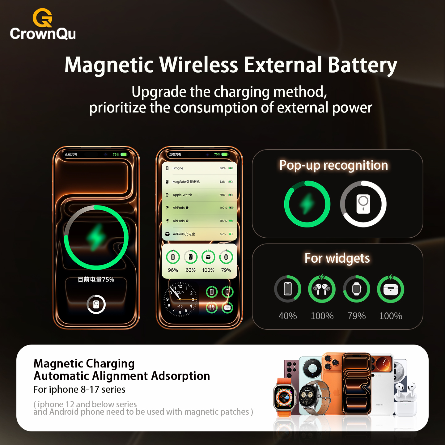 자석식 무선 보조배터리 Qi 2.1 USB-C 고속 충 - Portable Charger 20000Mah review and price