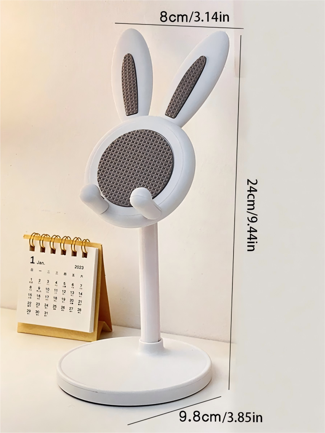 1Pc 접이식 토끼 모양의 전화 홀더, 조정 가능한 귀 - Desk Phone Stand review and price