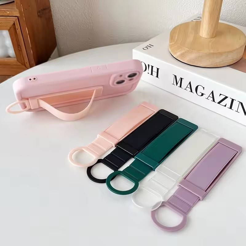 유니버설 손목 스트랩 손가락 홀더 투명 버클 휴대폰 뒷 - Desk Phone Stand review and price