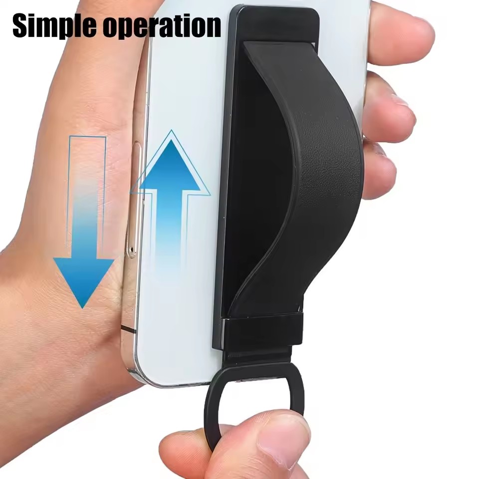 유니버설 손목 스트랩 손가락 홀더 투명 버클 휴대폰 뒷 - Desk Phone Stand review and price