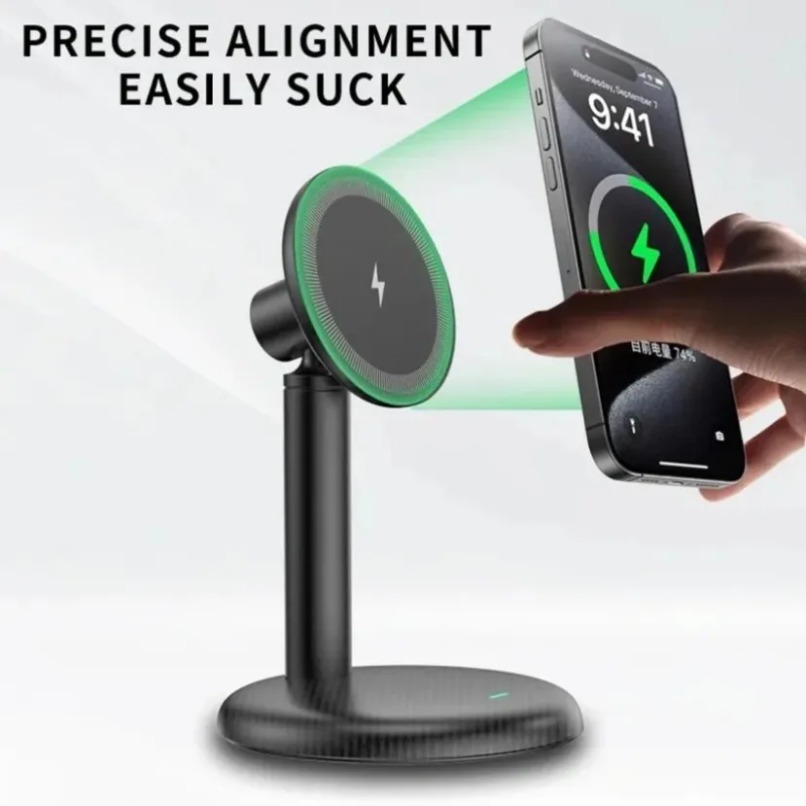 데스크탑 마그네틱 폰 스탠드 고속 무선 충전기 홀더 맥 - Desk Phone Stand review and price