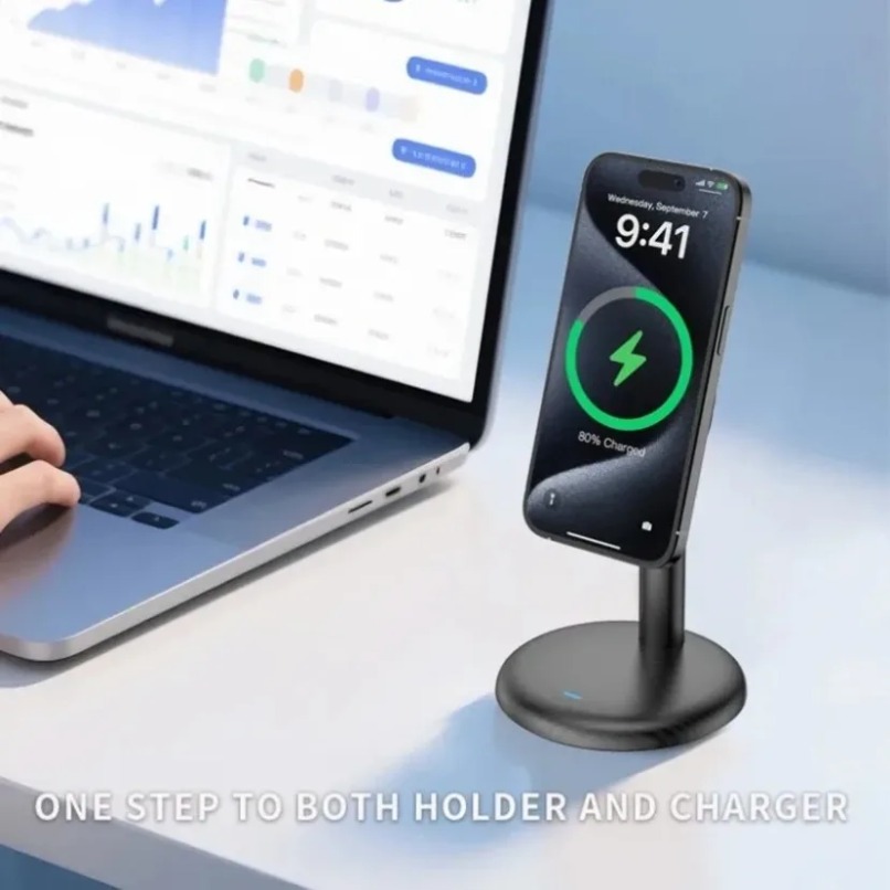 데스크탑 마그네틱 폰 스탠드 고속 무선 충전기 홀더 맥 - Desk Phone Stand review and price