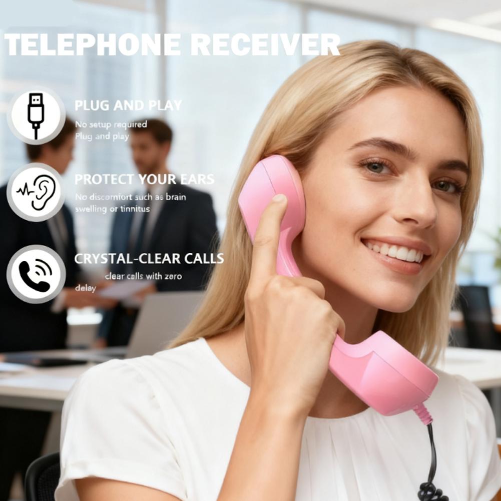 휴대폰용 핸드셋 레트로 타입-C 마이크가 있는 편안한  - Retro Handset Phone review and price