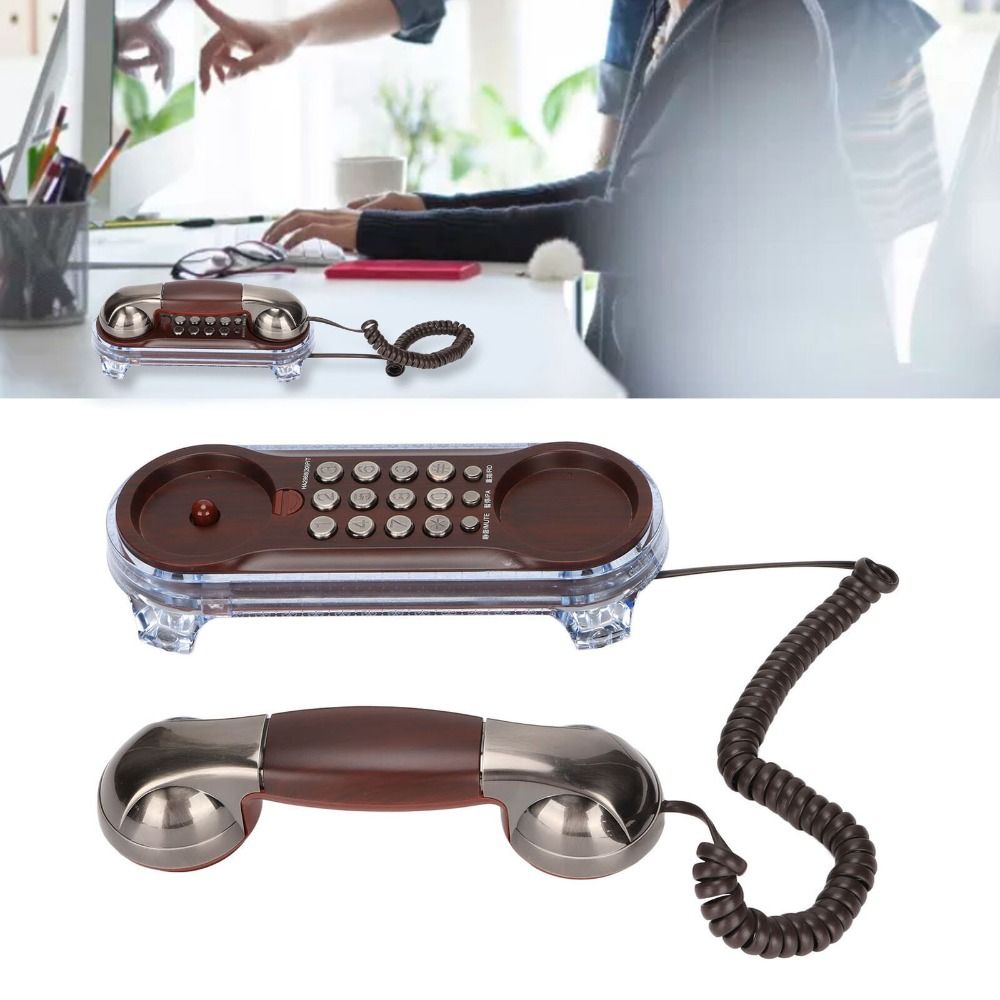 새로운 벽걸이형 유선 전화기 레트로 유선 전화기 소형  - Retro Handset Phone review and price