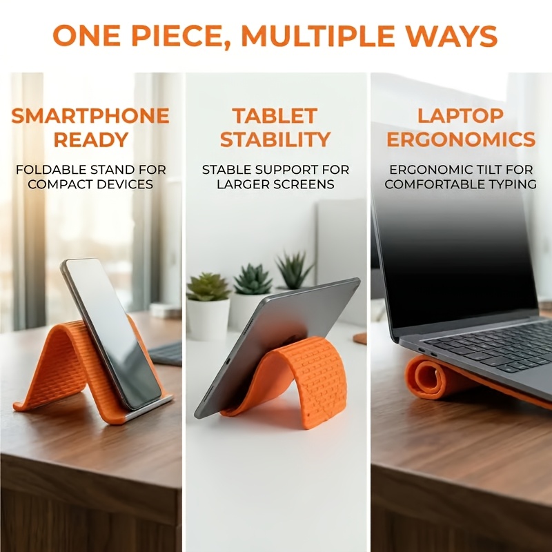 유연한 접이식 휴대폰 거치대, 창의적인 접이식 데스크탑 - Desk Phone Stand review and price
