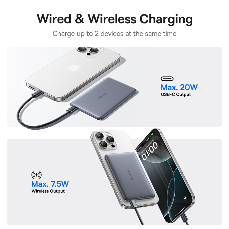 베이스어스 5000mAh 마그네틱 파워뱅크 15W 무선 - Portable Charger 20000Mah review and price