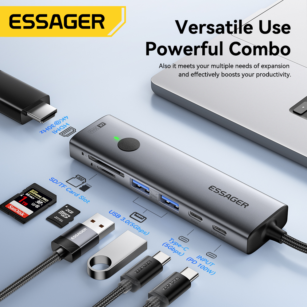 Essager USB C 허브, 맥북, 노트북, 아이패 - Hdmi Phone Adapter review and price