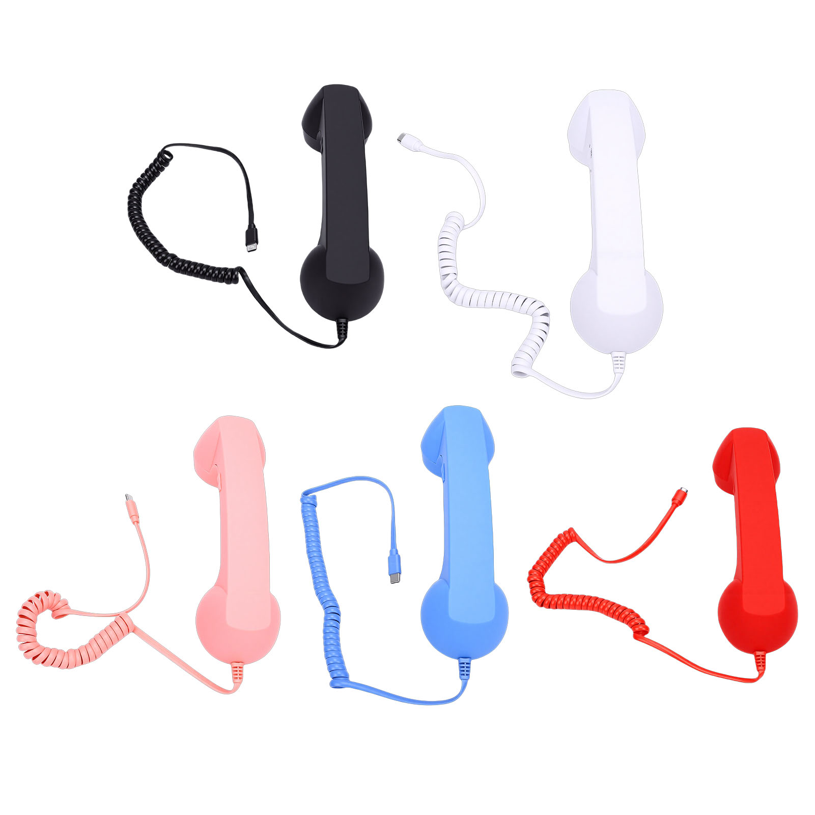 레트로 전화기 핸드셋 타입 C 유선 전화 핸드셋 회의  - Retro Handset Phone review and price