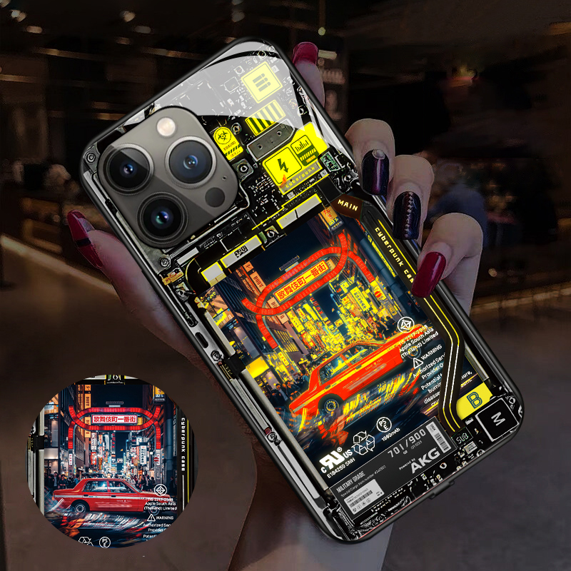 사이버 펑크 스타일 스마트 발광 휴대폰 케이스, 삼성  - Led Flash Case review and price