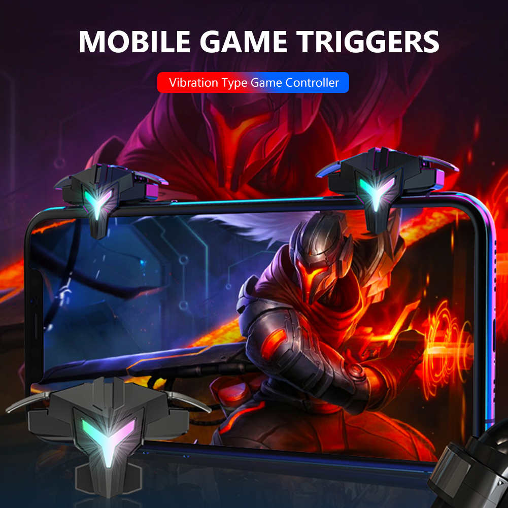 1/2개 RGB/기계식 모바일 게임 조이스틱 트리거 ( - Gaming Trigger Phone review and price